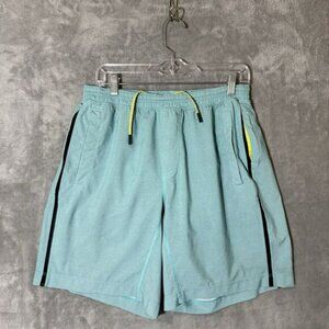 Lululemon Shorts Mens L Teal Pace Breaker Lined Casual Athletic Gym Run Logo